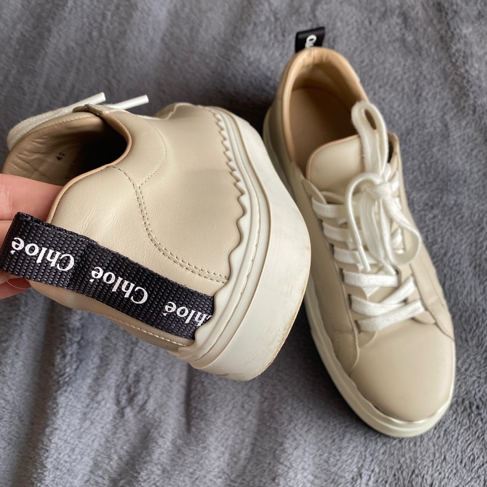 CHLOE Beige Lauren Sneakers